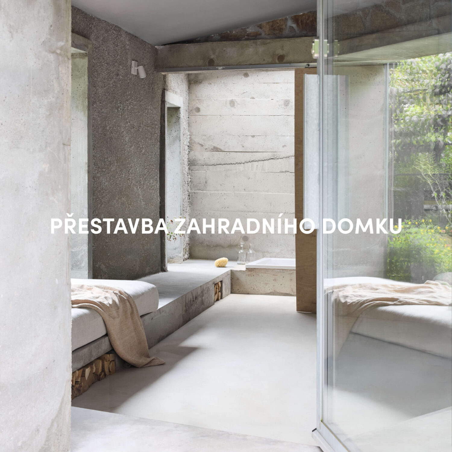 přestavba zahradního domku